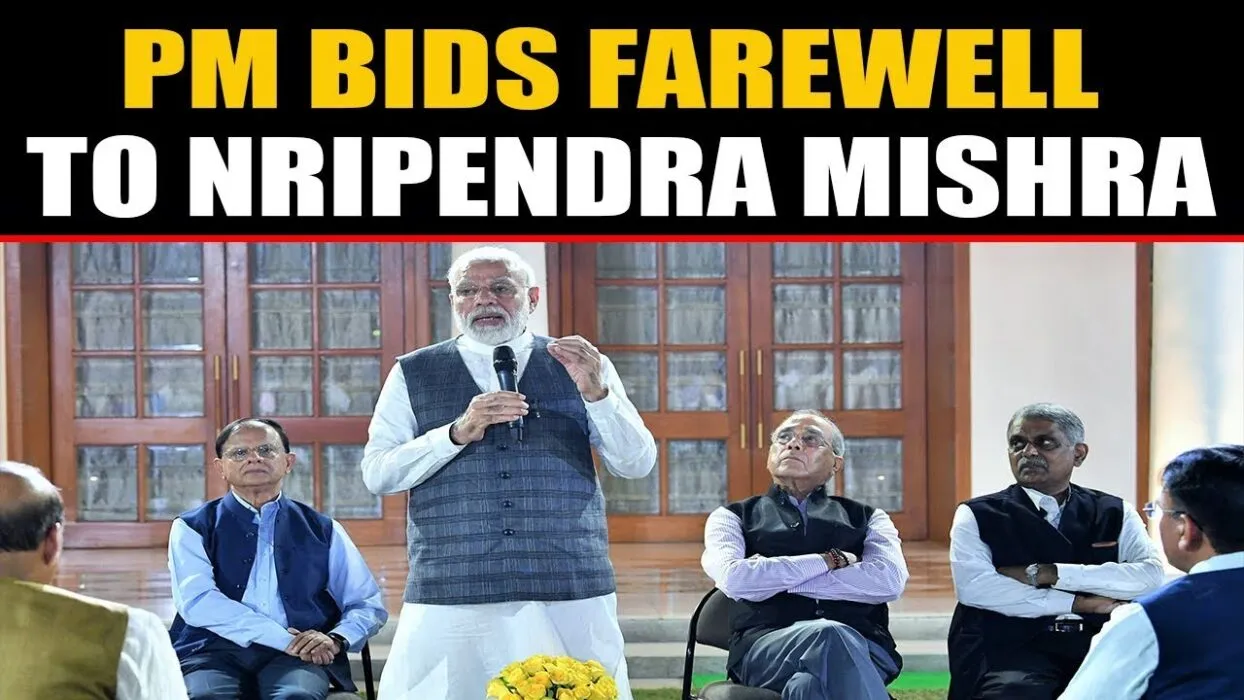 PM bids farewell to Principal Secretary Nripendra Misra